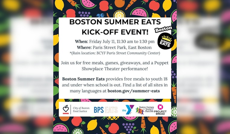 Boston Launches Free Summer Eats Program for Youth with Citywide Festivities in July