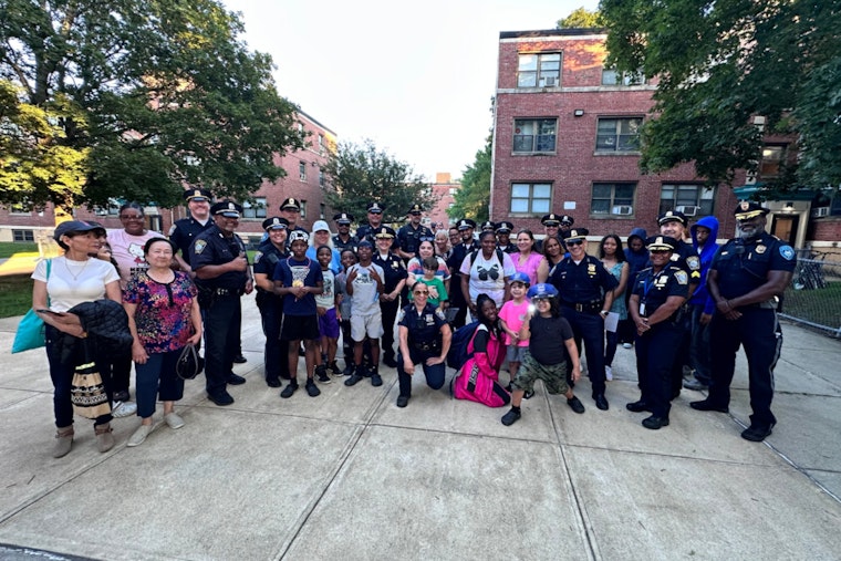 Boston Police and Community Members Join Forces in Jamaica Plain Flashlight Walk to Strengthen Bonds and Safety