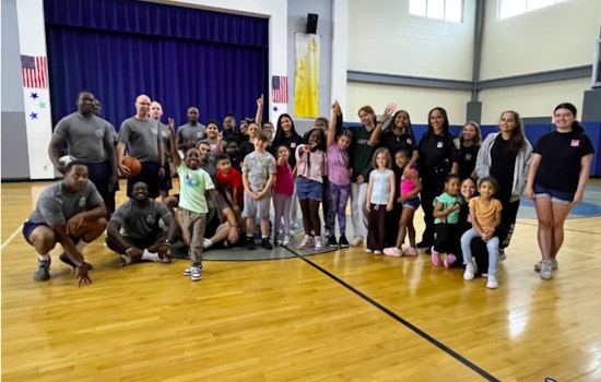 Boston Police and Local Students Bond Over Kickball Game in Dorchester