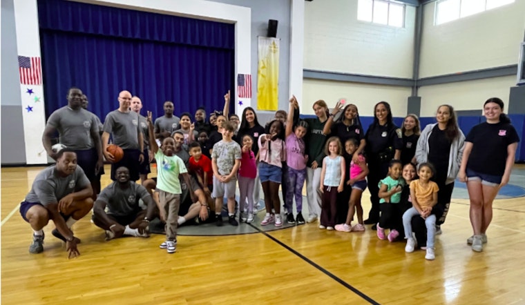 Boston Police and Local Students Bond Over Kickball Game in Dorchester