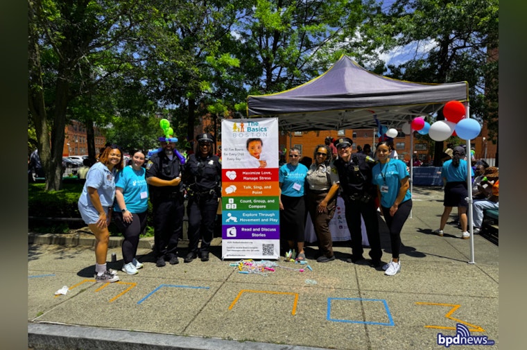 Boston Police Engage with Jamaica Plain Residents at Nurtury Health Fair to Strengthen Community Ties
