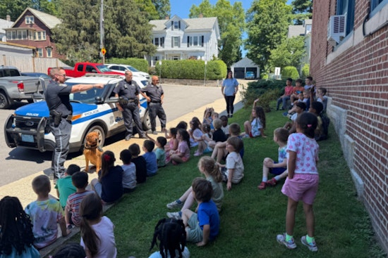 Boston Police Officers Bond with Kids at YMCA Summer Camp in West Roxbury