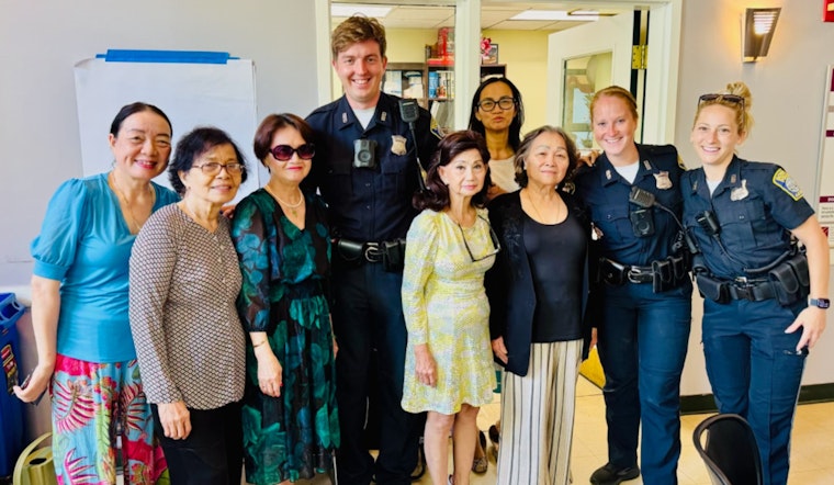 Boston Police Officers Serve Lunch and Build Bonds at Dorchester’s Viet-AID Community Center