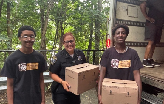 Boston Police Partner with Volunteers at The Dimock Center Food Pantry to Address Food Insecurity in Roxbury