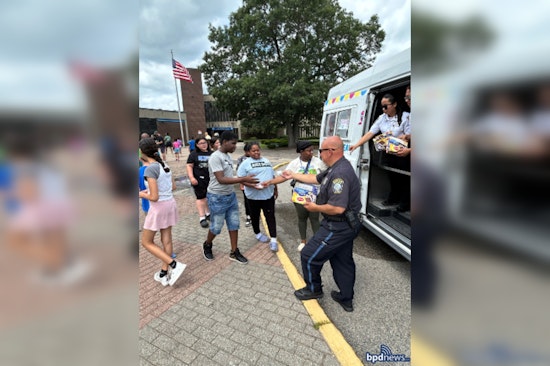 Boston Police Sweeten Community Relations with Ice Cream Truck at Ohrenberger School