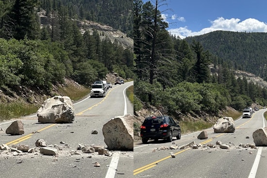 Boulder the Size of a Car Clears from Highway 145 Near Telluride, Traffic Resumes Post Swift Response