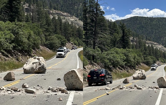 Boulder the Size of a Car Clears from Highway 145 Near Telluride, Traffic Resumes Post Swift Response
