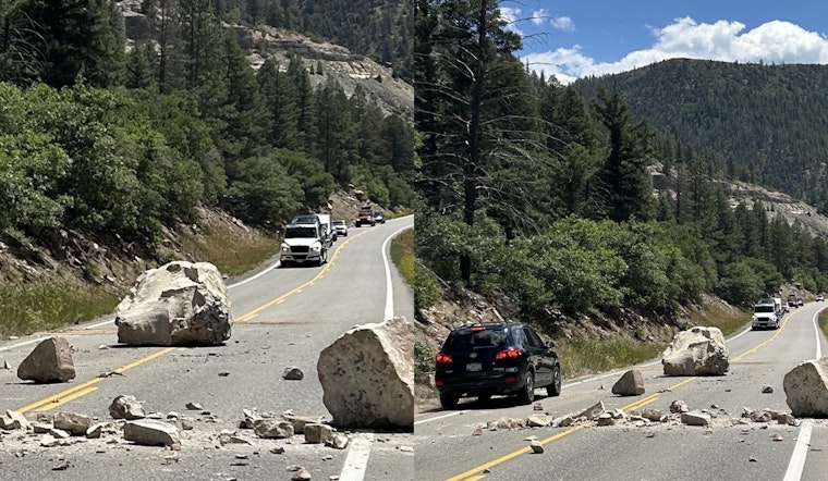 Boulder the Size of a Car Clears from Highway 145 Near Telluride, Traffic Resumes Post Swift Response