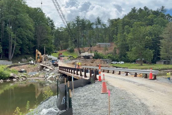 Bridge Reconstruction at Elk River Falls Underway as NCDOT Urges Caution for Avery County Visitors