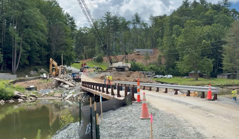Bridge Reconstruction at Elk River Falls Underway as NCDOT Urges Caution for Avery County Visitors