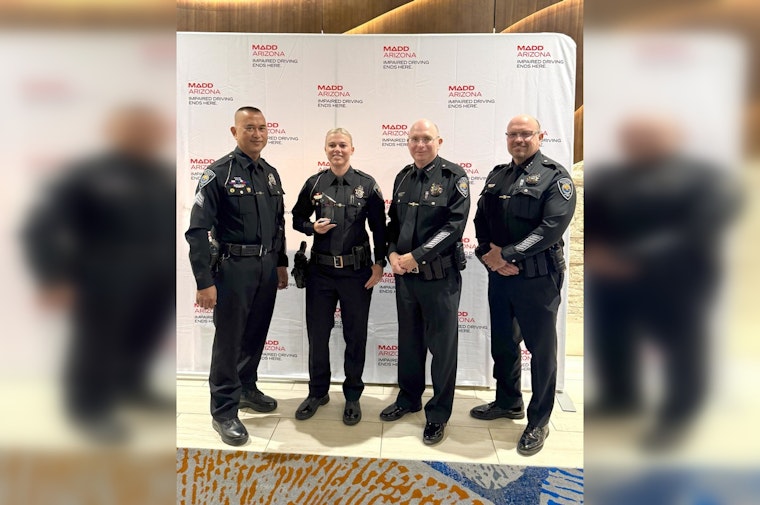 Buckeye Officer Carri Carrico Earns MADD Hero Award for Outstanding DUI Enforcement Efforts
