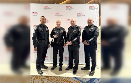 Buckeye Officer Carri Carrico Earns MADD Hero Award for Outstanding DUI Enforcement Efforts