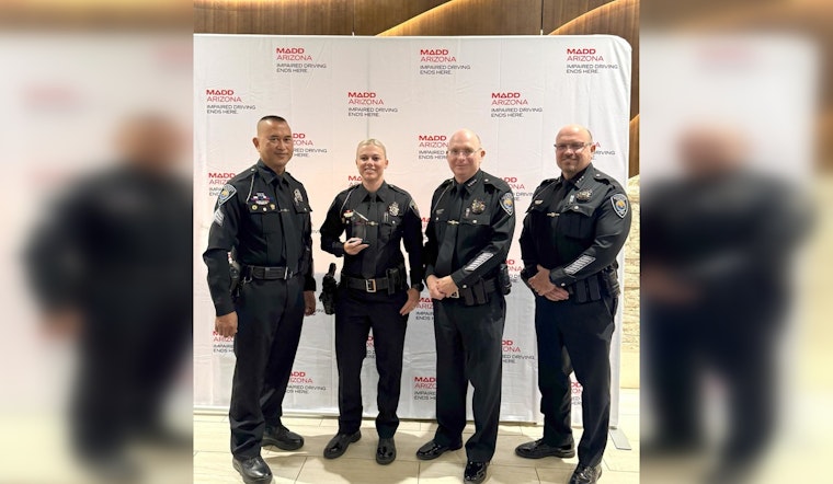 Buckeye Officer Carri Carrico Earns MADD Hero Award for Outstanding DUI Enforcement Efforts