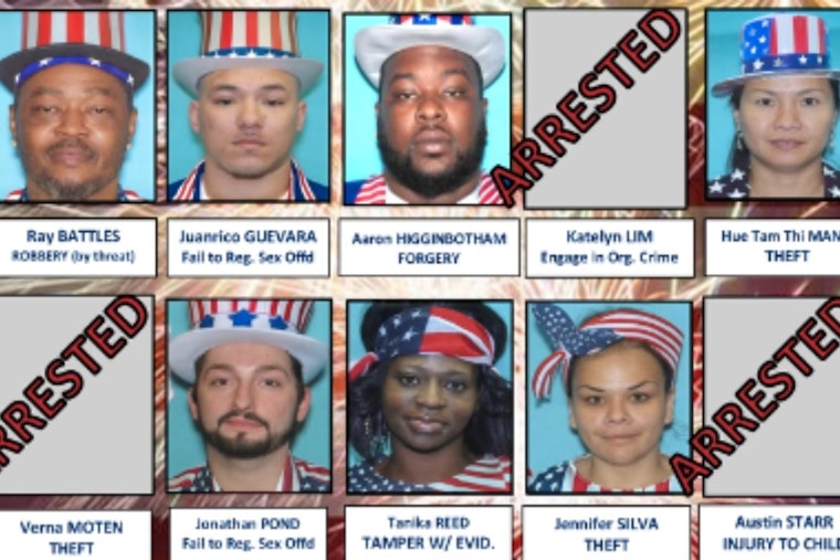 VIDEO: Burleson PD's "Bad Guy Bingo" Nets Multiple Arrests Amid Festive Social Media Engagement