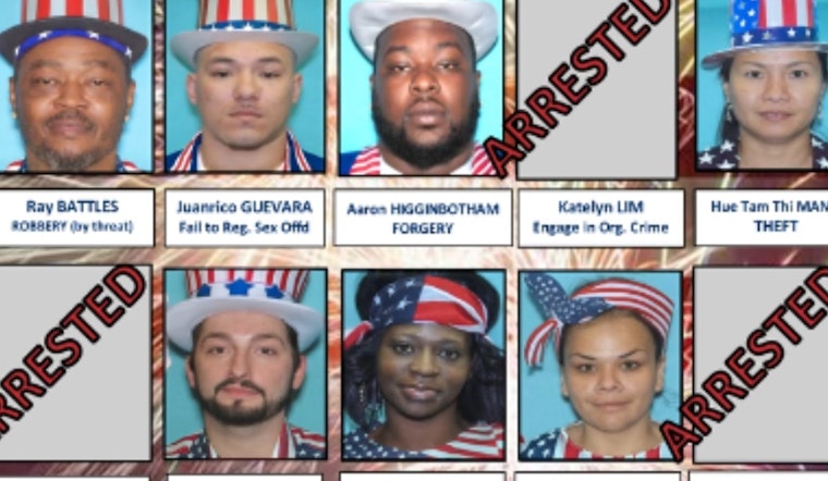 VIDEO: Burleson PD's "Bad Guy Bingo" Nets Multiple Arrests Amid Festive Social Media Engagement