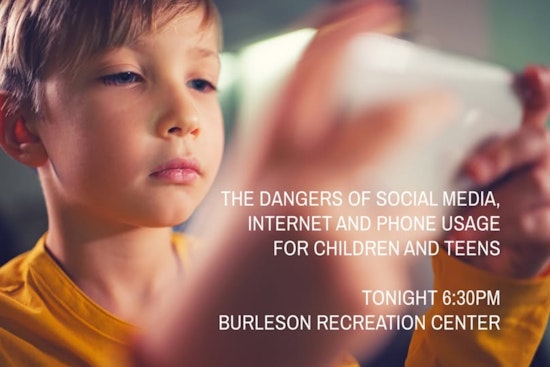 Burleson Police Department Hosts Internet Safety Seminar for Kids and Teens Tonight at Burleson Recreation Center