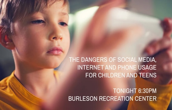 Burleson Police Department Hosts Internet Safety Seminar for Kids and Teens Tonight at Burleson Recreation Center
