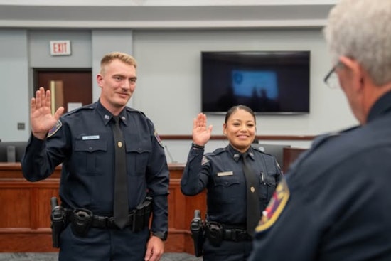 Burleson Police Department Welcomes New Officers from North Central Texas Council of Governments Academy