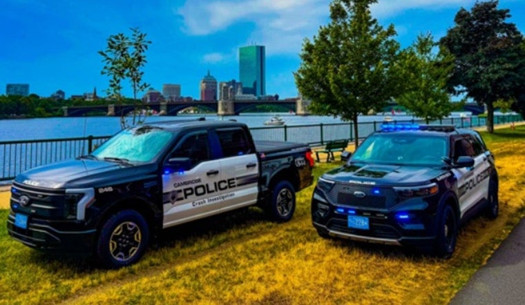 Cambridge Police Adds Eco-Friendly Ford F-150 Lightning to Fleet in Move Toward Sustainability