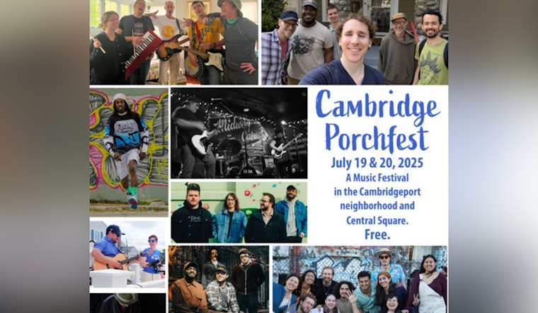 Cambridge Set to Charm With Inaugural Porchfest Music Festival on July 19-20