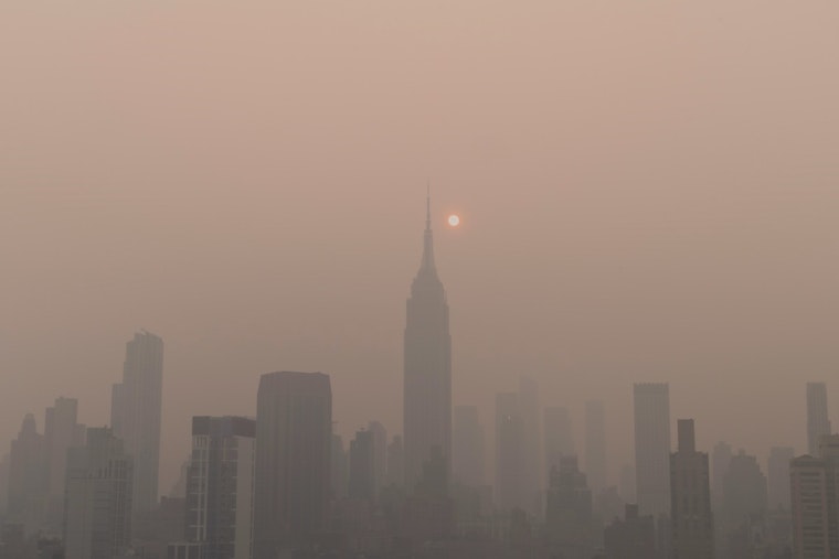 Canadian Wildfire Smoke Shrouds Tri-State Area, Triggering Air Quality Alerts in New York City