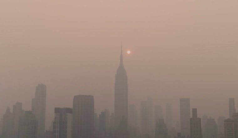 Canadian Wildfire Smoke Shrouds Tri-State Area, Triggering Air Quality Alerts in New York City