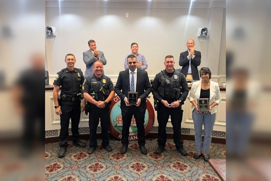 Carmel PD Honors Local Heroes and Officers for Life-Saving Efforts at Cherry Blossom Festival