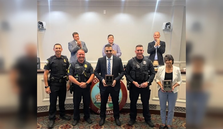 Carmel PD Honors Local Heroes and Officers for Life-Saving Efforts at Cherry Blossom Festival
