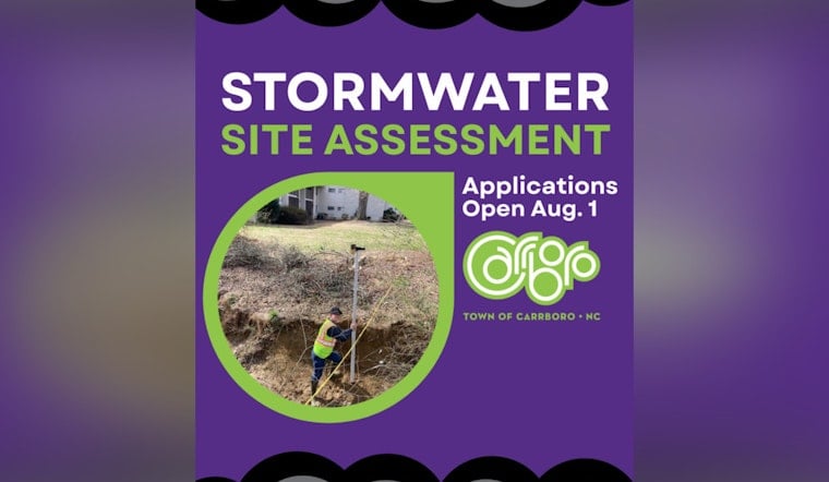 Carrboro Launches Free Stormwater Site Assessment Program for Local Residents