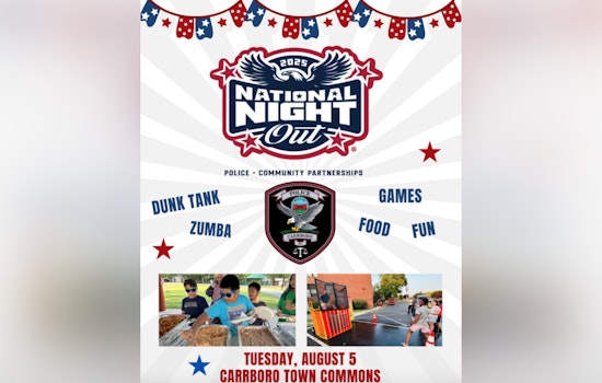 Carrboro Welcomes Community to National Night Out for Bonding with Law Enforcement
