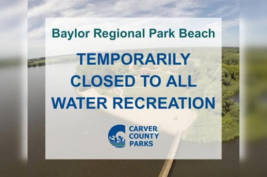 Carver County Closes Baylor Regional Park Beach Due to Water Quality Concerns