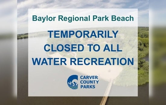 Carver County Closes Baylor Regional Park Beach Due to Water Quality Concerns