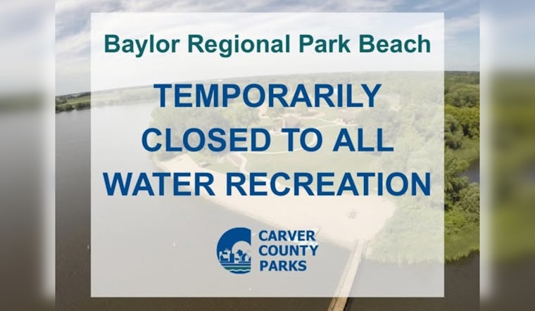 Carver County Closes Baylor Regional Park Beach Due to Water Quality Concerns
