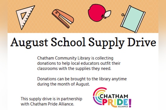 Chatham Community Library and Chatham Pride Alliance Launch Supply Drive to Support Local Educators in Pittsboro