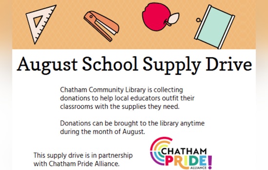 Chatham Community Library and Chatham Pride Alliance Launch Supply Drive to Support Local Educators in Pittsboro