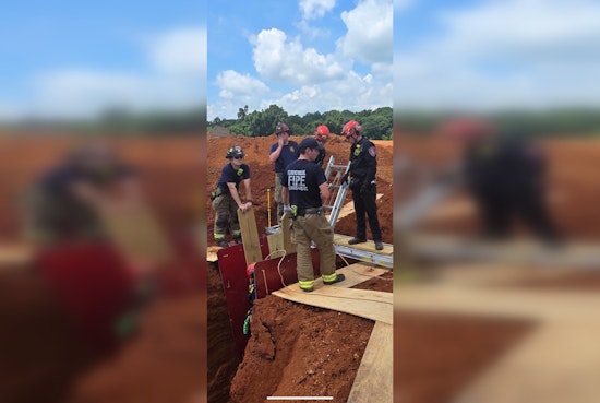 Clarksville Man Rescued Unharmed from Trench Collapse at Construction Site by Local Emergency Teams