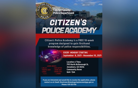 Clayton County Police Department Launches Citizens Police Academy to Enhance Community Relations