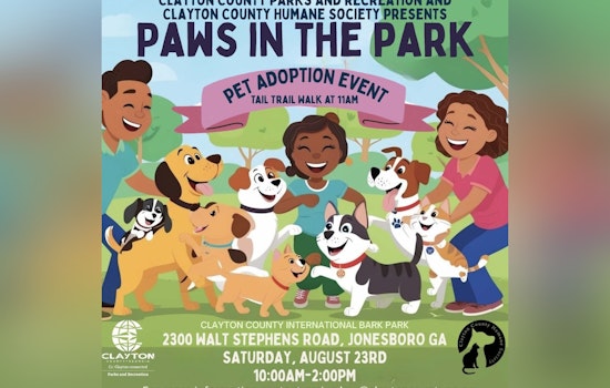 Clayton County Rolls Out the Welcome Mat for Four-Legged Friends at "Paws in the Park" Pet Adoption Event