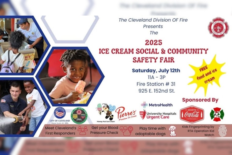 Cleveland Fire Department Hosts Family-Friendly Ice Cream Social to Bolster Community Ties