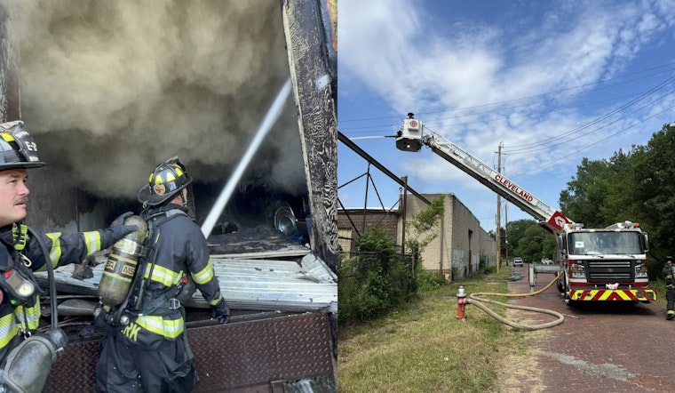 Cleveland Firefighters Tackle Intense 4-Alarm Industrial Blaze on East Side