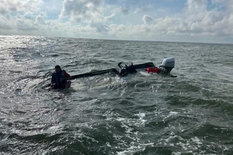 Coast Guard Heroically Rescues Two From Sinking Boat Off North Carolina Coast Near Bald Head Island