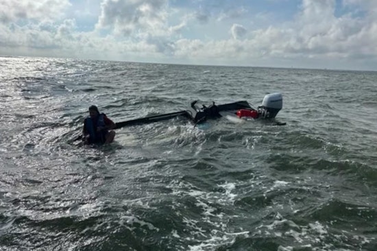 Coast Guard Heroically Rescues Two From Sinking Boat Off North Carolina Coast Near Bald Head Island