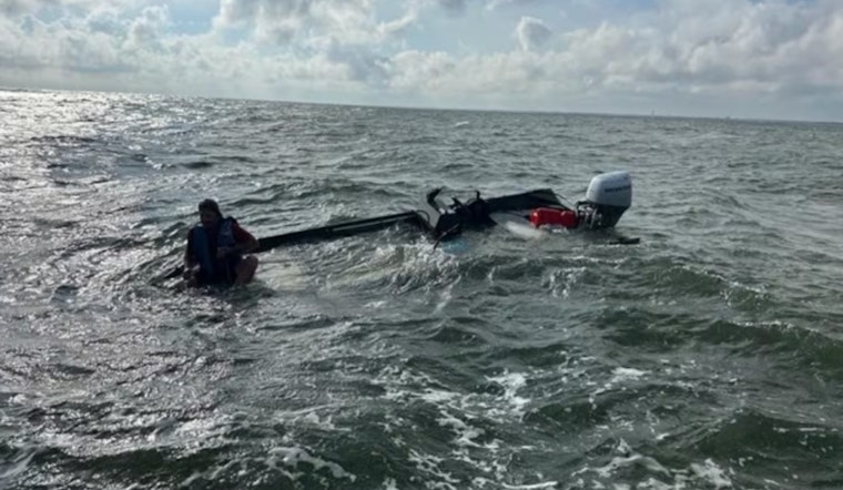 Coast Guard Heroically Rescues Two From Sinking Boat Off North Carolina Coast Near Bald Head Island