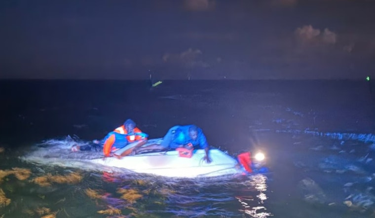 Coast Guard Rescues Three After Vessel Capsizes Near Government Cut, Miami Beach