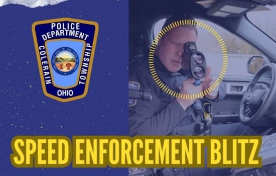 Colerain Township Police Announce July Speed Enforcement Blitz to Ensure Safe Holiday Travel