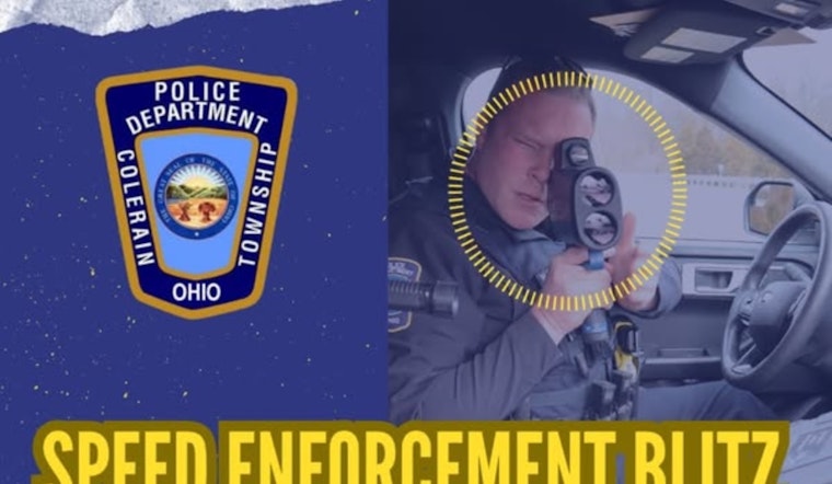 Colerain Township Police Announce July Speed Enforcement Blitz to Ensure Safe Holiday Travel