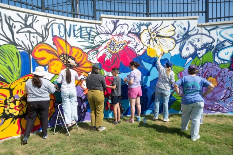 Community Paints Mural of Hope at New Health Center on Las Vegas Trail in Fort Worth