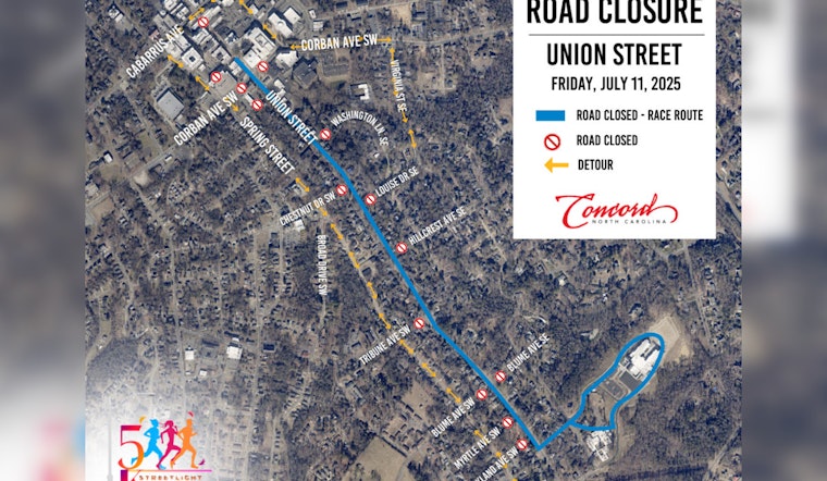 Concord Gears Up for Glowing Streetlight 5K & Frolic Amid Festivities and Road Closures