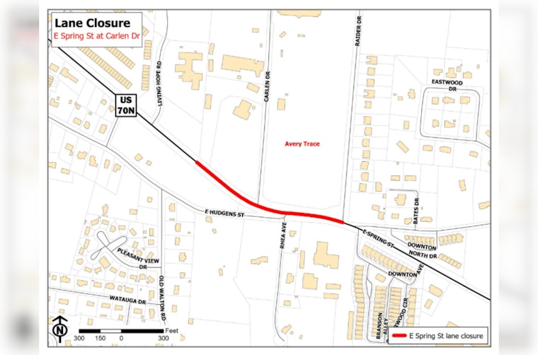Cookeville Commuters Alert, Roadwork on East Spring Street to Impact Westbound Traffic