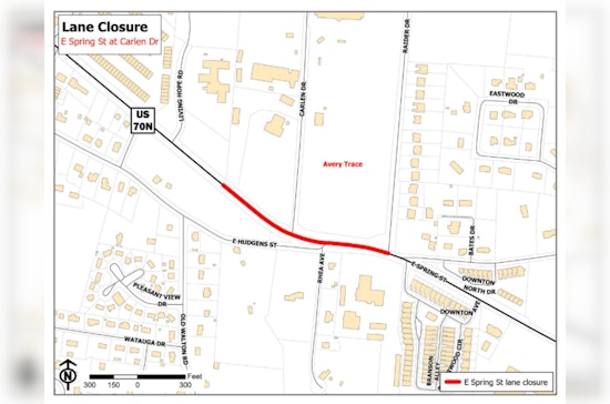 Cookeville Commuters Alert, Roadwork on East Spring Street to Impact Westbound Traffic